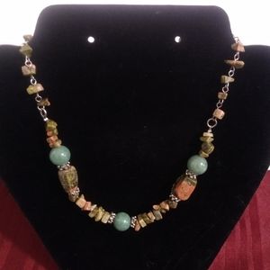 Natural stone necklace